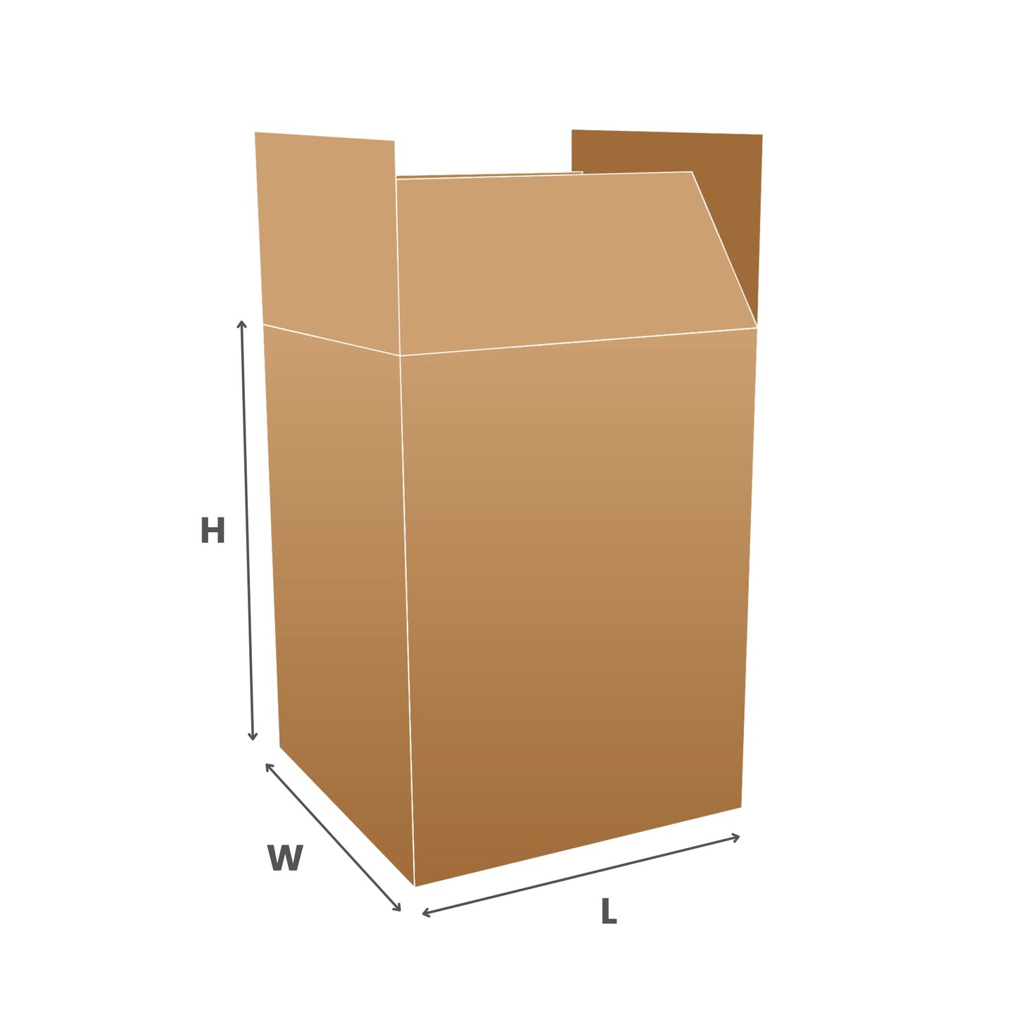112 Litre Light Tea Chest - 445x415x610 (Internal size)